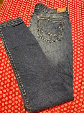 BKE Dark Wash Blue Straight Leg Jeans